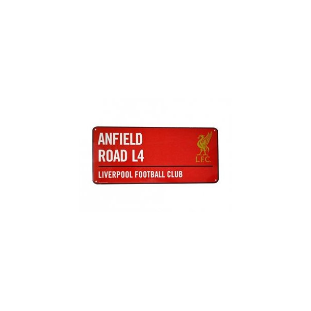 Anfield Road Street sign Farvet / rd